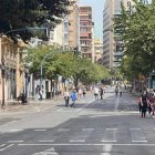 Imagen tomada este domingo en la Rambla Méndez Núñez