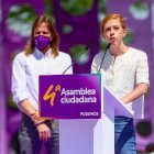 Lilith Verstryge este sábado en la Asamblea Ciudadana de Podemos en Alcorcón.