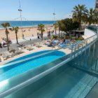 Vista de la playa de Levante de Benidorm desde el Hotel Cimbel