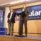 Carlos Mazón y José Antonio Rovira en la sede del PP de Alicante