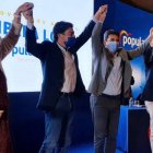 Luis Barcala ha estado arropado por Carlos Mazón, Toni Pérez y Elvira Rodríguez, entre otros cientos de militantes del PP