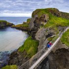 Vista aérea de Carrick-a-Rede