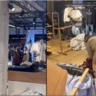 Caos en un Bershka de Burgos