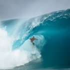 Imagen de una competición reciente de surf.