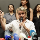 Nacho Cano en la rueda de prensa tras la detención