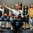 Nacho Cano en la rueda de prensa tras la detención