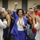 La secretaria general de ERC, Marta Rovira, en el Consell Nacional del partido.