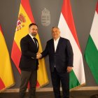 El presidente de Vox, Santiago Abascal, y el primer ministro húngaro, Viktor Orbán.
VOX
(Foto de ARCHIVO)
27/5/2021