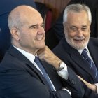 Los expresidentes de Andalucía Manuel Chaves y José Antonio Griñán en el juicio de los ERE.