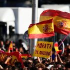 Supporters with Flags of Spain are seen during the celebration of Spain Team at Cibeles Palace of Madrid after winning the Eurocup 2024 against Englad on July 15, 2024 in Madrid, Spain.
Oscar J. Barroso / AFP7 / Europa Press
15/7/2024 ONLY FOR USE IN SPAIN