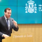 El ministro de Transportes, Óscar Puente, en un acto en Sevilla.