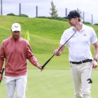 Rafa Nadal y Pau Gasol, durante la disputa de un torneo solidario de golf en 2023.