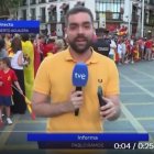 El periodista de Televisión Española Pablo Ramos, en el directo de Televisión Española.