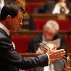 Manuel Valls, este jueves en el Parlamento.