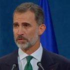 El Rey, este viernes, durante su discurso en los Premios Princesa de Asturias.