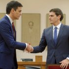 Pedro Sánchez y Alberto Rivera.