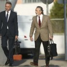 El presunto cabecilla de la Gurtel a su llegada al juicio en la Audiencia Nacional