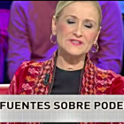 Cristina Cifuentes, en La Sexta Noche este sábado.