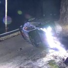 Momento del fatal accidente de Paddon en el Rally de Montecarlo.