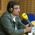 El presidente de Extremadura, este lunes, durante su entrevista en la SER