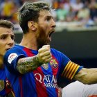 Leo Messi, este sábado en Mestalla.