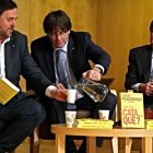 Junqueras, Puigdemont y Mas, en una imagen de archivo.