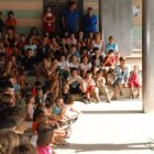 Puigdemont en el colegio de sus hijas en una imagen de archivo.