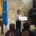 Imagen de la consellera de Sanidad, Carmen Montón, en el Palau de la Generalitat