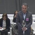 El promotor de la pitada al himno de España, Santiago Espot, este martes en la Audiencia Nacional.