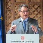 Artur Mas, en una comparecencia cuando era presidente de la Generalitat.