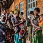 Niños con necesidades sanitarias en la región de Kasai