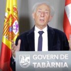 Albert Boadella, este martes durante su discurso como presidente de Tabarnia.