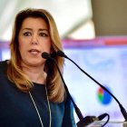 La presidenta de la Junta, Susana Díaz, este viernes en un acto en Jaén.