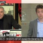 Errejón durante una conexión con García Ferreras.