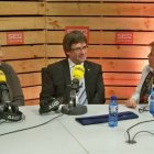 Nierga, Puigdemont y Colau en enero de 2017