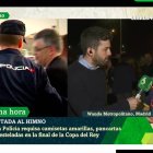 Un momento de la entrevista al aficionado.