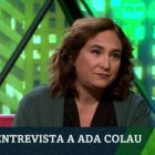 Ada Colau, anoche en el plató