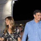 Sánchez y su mujer, a la llegada al concierto el viernes por la noche