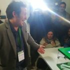 El alcalde de Cádiz, José María González Kichi, este domingo votando en las elecciones andaluzas.