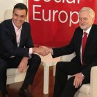 Sánchez y Corbyn, este sábado en Madrid