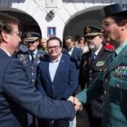 Guillermo Fernández Vara, este lunes en un acto de homenaje a la Guardia Civil.