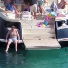 Rajoy, en un barco en Ibiza