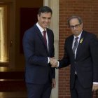 Sánchez y Torra, a las puertas de La Moncloa.