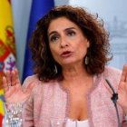 La nueva portavoz del Gobierno, María Jesús Montero.