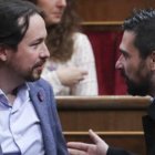 Espinar y Pablo Iglesias, en los tiempos en que Podemos no era "casta".