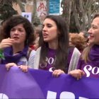 Irene Montero, el pasado domingo en el 8M