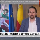 El vicepresidente segundo del Gobierno, Pablo iglesias, entrevistado en Antena 3