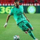 Karim Benzema, durante un partido con el Real Madrid.