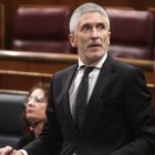 El ministro del Interior, Fernando Grande Marlaska, en el Congreso de los Diputados