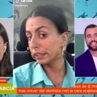 Tamara García, durante su conexión con 'Zapeando'.